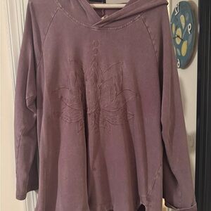 Style and co Women's Purple zen Hooded Top